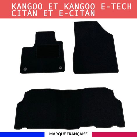 Tapis de sol voiture - Sur mesure pour RENAULT / MERCEDES KANGOO ET KANGOO E-TECH / CITAN ET E-CITAN (dès 06/2021) Antidérapant (1/5)