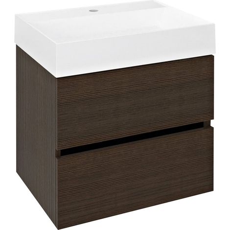 ODETTA Meuble sous-vasque 57x50x43,5cm, Pin Rustique (1/5)