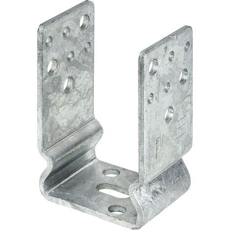 Vormann Schwere Stützenschuhe feuerverzinkt 121 x 60 x 125 mm Pfostenträger (1/3)