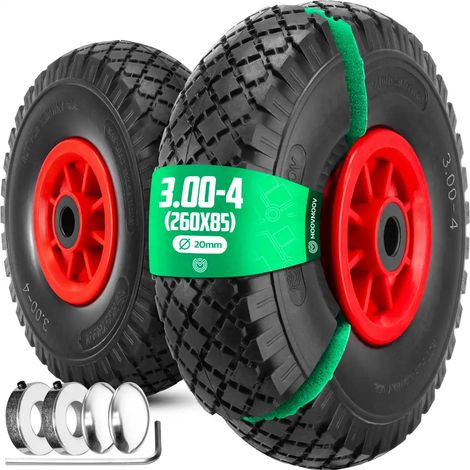 Roues Increvables 3.00-4 (260x85) - Alésage 20mm (1/5)
