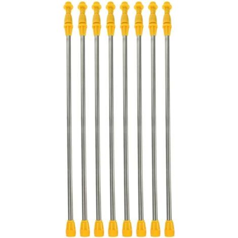 8 Pièces Accessoires De Pulvérisateur Rampe En Acier Inoxydable Poteau Deau Longue Pulvérisation Rallonge Plastique Provisions Plante - (1/5)