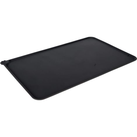 Tapis d'alimentation pour animaux de compagnie en silicone pliable pour éviter de glisser et de renverser - Set de table imperméable pour chien e (1/5)