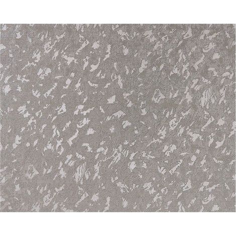 Unicolour wallpaper wall EDEM 9011-34 non-woven wallpaper embossed with decorative render look shiny silver grey 10.65 m2 (114 ft2) (1/4)