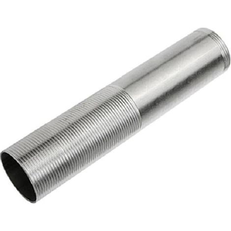 Rallonge de robinet- tuyau fileté en acier inoxydable de 140 mm- adaptée aux accessoires de robinetterie de lavabo de salle de bain- robinet fixe en position haute. (1/4)