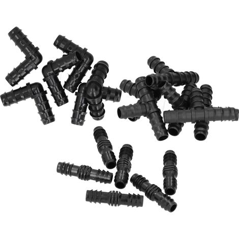 Kit d'irrigation goutte à goutte 18 pièces avec raccords pour tuyau 1/2 pouce - Accessoires jardin (1/5)