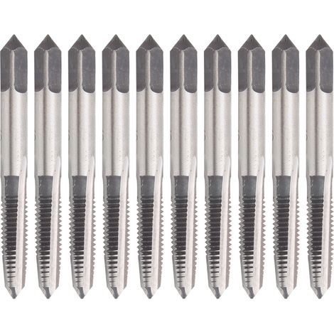 Taraud métrique en acier au carbone à filetage droit manuel, outils de quincaillerie industrielle M6 (1/5)