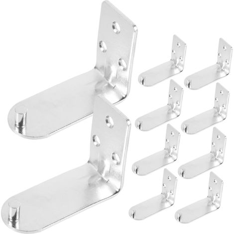 Fixation Murale pour Extincteur Lot de 10 Supports de L Crochet Mural en Métal pour Installation Murale (1/5)