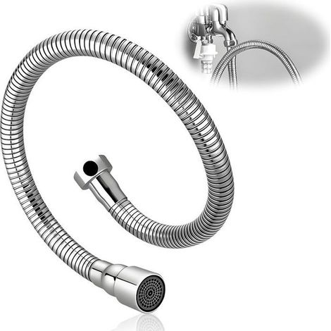 HOXILEELEO - Rallonge Robinet Cuisine, Extension de Robinet Cuisine à 360° avec Bec Flexible avec 20cm, Aérateur Robinet Cuisine, Douchette (1/5)