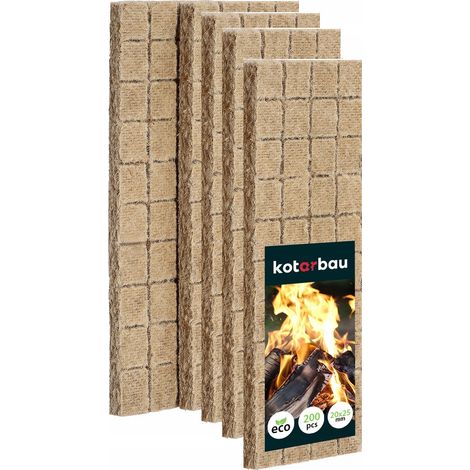 Anzündholz 200 Stück 5 Blister 40 Würfel