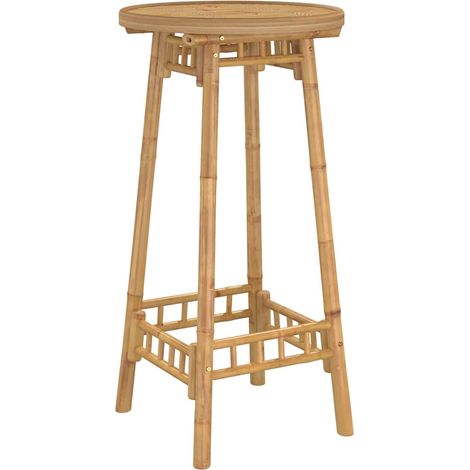 Maison Exclusive - Garten-Bartisch Rund Ø55x100 cm Bambus