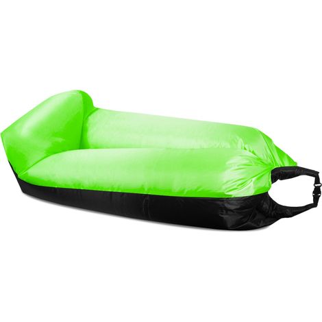 Aga Aufblasbarer Lazy Bag 230x70 cm Schwarz/Grün