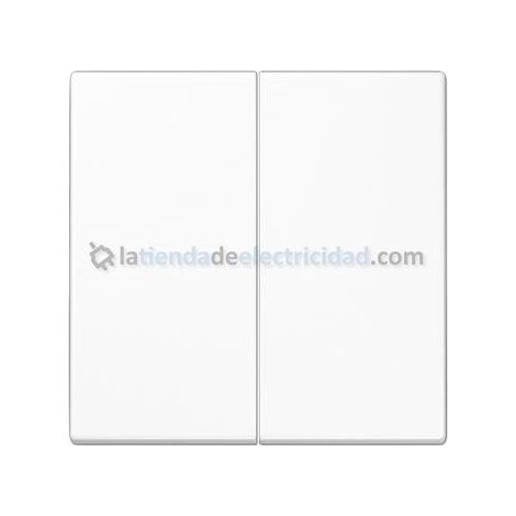 Tecla doble para interruptor o pulsador BLANCO JUNG LS 995 WW (1/4)