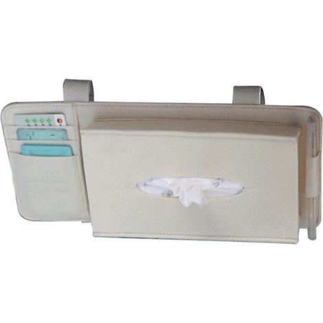 Auto-Etui aus Wollfilz, hängende Taschentuchbox für die Sonnenblende, Handtuchhalter fürs Auto (1/5)