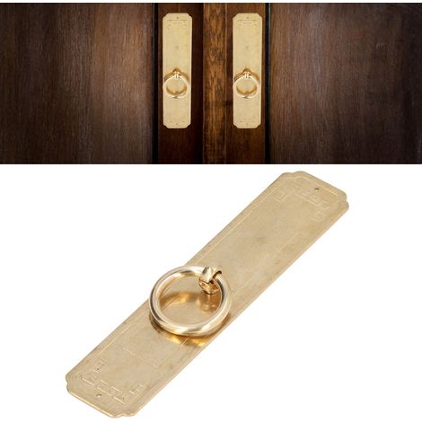 Tirador antiguo chino para puerta de armario, fabricado en cobre puro – Modelo Heritage – 16 cm (1/5)