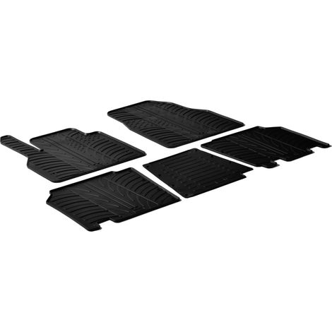 Set tappeti su misura in gomma - compatibile per  Mercedes Citan (10/1208/21) -  Renault Kangoo (02/0805/21) -  Renault Kangoo 5p (02/0805/21)