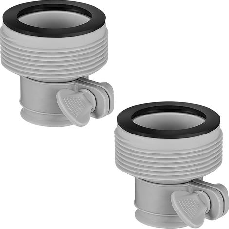 Adaptateur Tuyau Piscine, Raccord Tuyau Piscine, Raccord Pompe Piscine, Adaptateur de Conversion de Tuyau B, Raccord Piscine, Accessoires Piscine pour Interfaces de 1,5 Pouce (2 Pièces) (1/5)