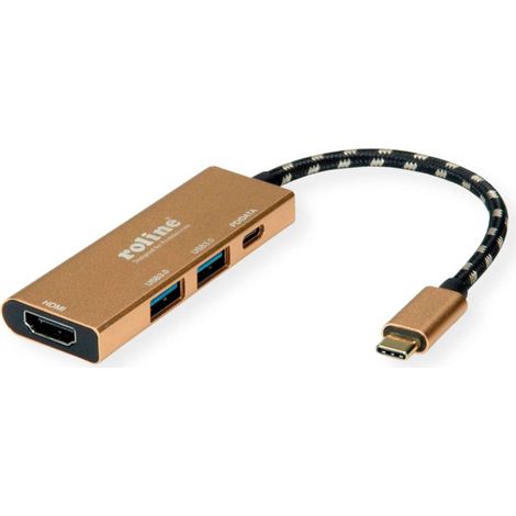 DOCKING TYPE C-MULTIPORT 4IN1 1HDMI 4K/2USB 3.2/1USB C PD