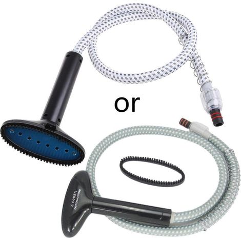 Tuyau vapeur pour vêtements avec brosse, spray, lance vapeur et accessoires pour embout de tuyau (1/5)