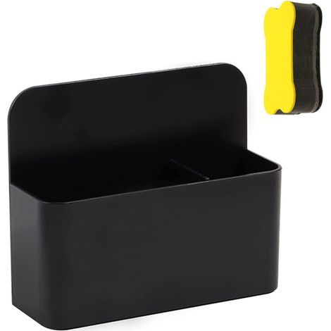 Porte-stylo magnétique Support de marqueur Organisateur de réfrigérateur Tableau blanc Organisateur de marqueurs Avec éponge Accessoires pour tableau magnétique Réfrigérateur École Bureau à la maison (1/5)