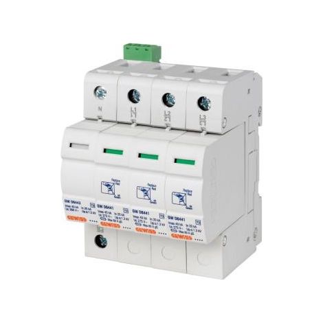 LST - PARAFOUDRE 3P+N 40KA AUX. T2 GEWISS GWD6420