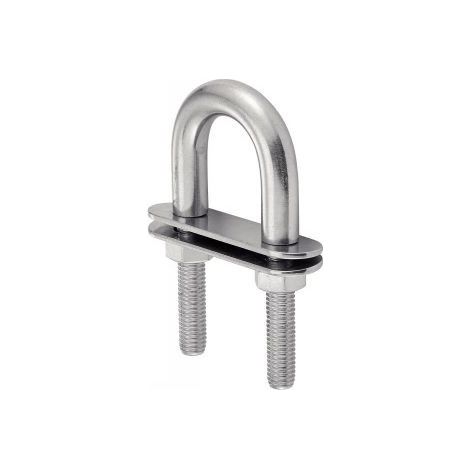 Etrier Forme U Avec Double PLAQUES Inox A4 12X150-1 pièce