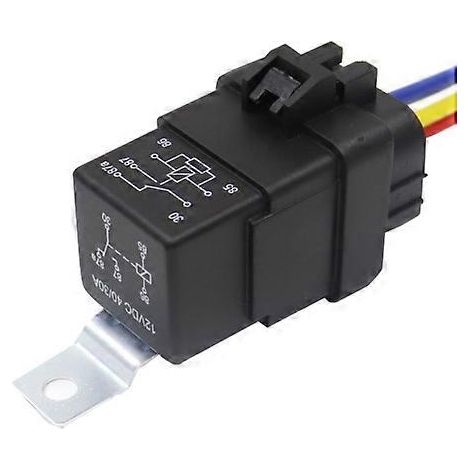 1040 5 Pin Waterproof Integrated Automotive Relay With Bracket, Rated voltage: 12V (1/5)