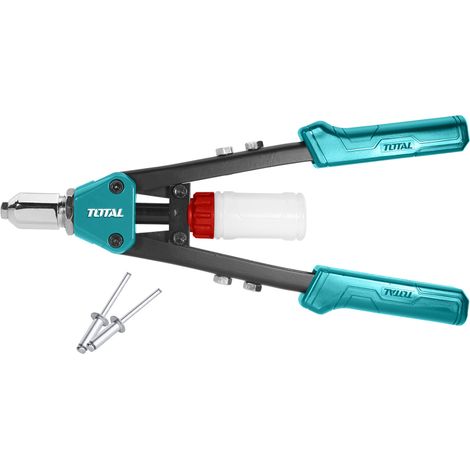 RIVETTATRICE MANUALE PINZA RIVETTI FINO Ø6,4mm 320mm+SERBATOIO PORTASTELI TOTAL