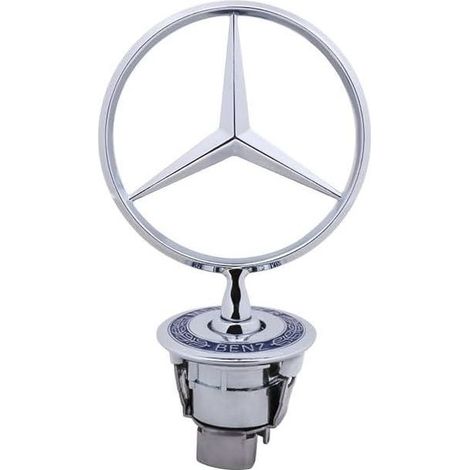 Convient pour Mercedes-Benz, marque à tête carrée, couvercle d'avion carré W124 W202 W203 W208 W210/44 mm (1/5)