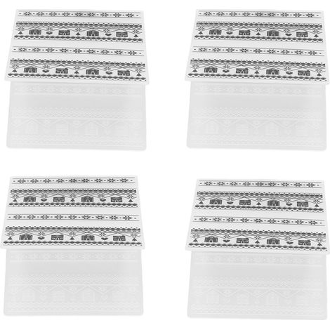 4 gabarits de gaufrage pratiques et mignons, motifs en relief, moules pour loisirs créatifs et fabrication de cartes et invitations. (1/5)