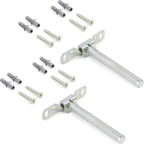 Juego de soportes invisibles de acero cincado EMUCA para estantes de madera Mirage - 4015005 (1/2)