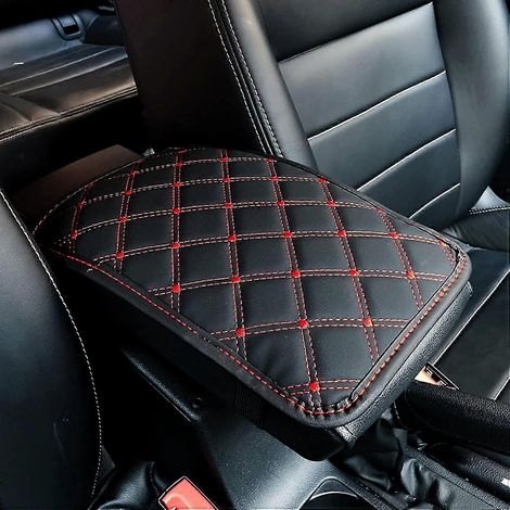 Housse d'accoudoir Wabjtam pour voiture, SUV, camion, voiture, housse d'accoudoir universelle, housse de console centrale en cuir PU, coussin de console imperméable. (1/5)