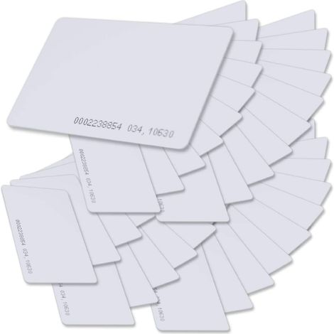 Carte d'accès Intelligente d'entrée sans Contact de 125kHz ID TK4100 RFID sans Contact (épaisseur 0.8mm / 0.03in Paquet de 50) (1/5)