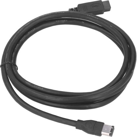 Câble FireWire DV IEEE1394 800 Mbps, 9 broches vers 6 broches mâle-mâle, pour caméscope, appareil photo numérique, imprimante, scanner, 1,8 m (5,9 pi) (1/5)