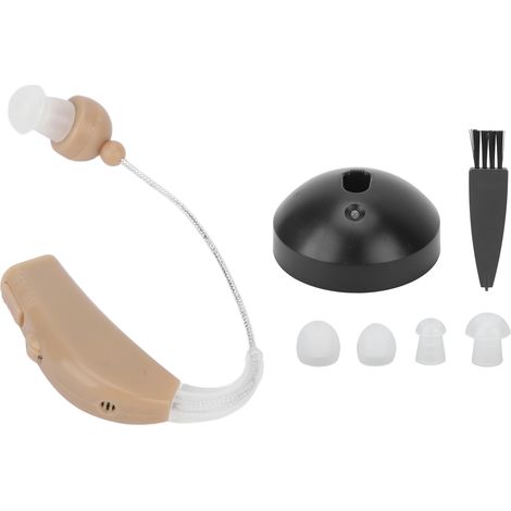 Amplificateur de son rechargeable, confortable à porter, son clair, réduction du bruit, appareils auditifs, prise américaine 100-240 V (1/5)