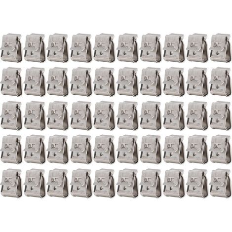 Serre-câbles photovoltaïques en acier inoxydable, 50 pièces, serre-fils pour panneaux PV, pour câbles électriques de 2 à 6 mm² (1/5)