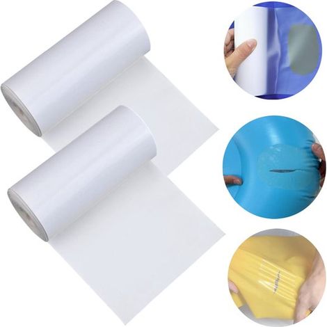 Ruban de réparation TPU lot de 2 rouleaux - patchs étanches et invisibles à découper pour meubles et tentes, 100 x 10 cm (1/5)