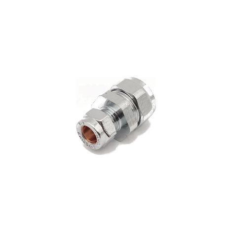 PrimaPlus Chrome Brass Compression Reducing Coupling 15x10mm (1/2)