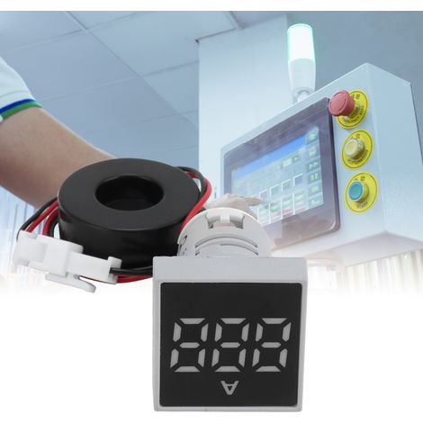 Voyant lumineux de signalisation de courant à panneau dépoli AD16-22FSA 220 V CA blanc (1/5)