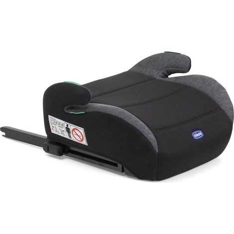 Chicco Quasar Fix i-Size Noir, Gris Réhausseur de siège auto sans dossier