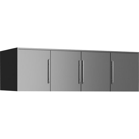 Aparador Dortivu, Grafito, 45x196cm, Número de puertas: 457cm, Aglomerado laminado