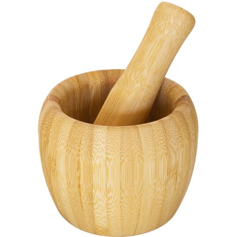 Presse à ail en bois de Jujube - broyeur d'ail domestique - manuel - petite taille 8,59,5 cm - brun - 1 pièce (1/5)
