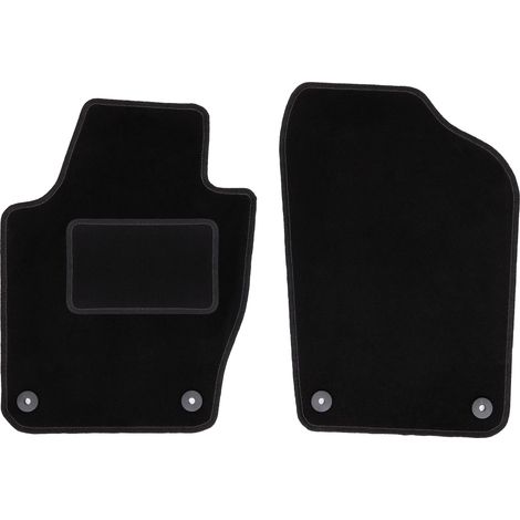 Tapis avant noirs pour Volkswagen Polo V à hayon (2009-2017)