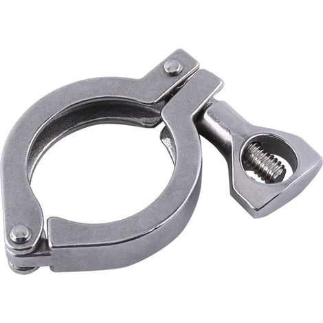 50,5 mm (1,5 Zoll) Hochleistungs-Tri-Clamp-Klemme aus Edelstahl, für industrielle Anwendungen, Kleeblattklemme (1/5)