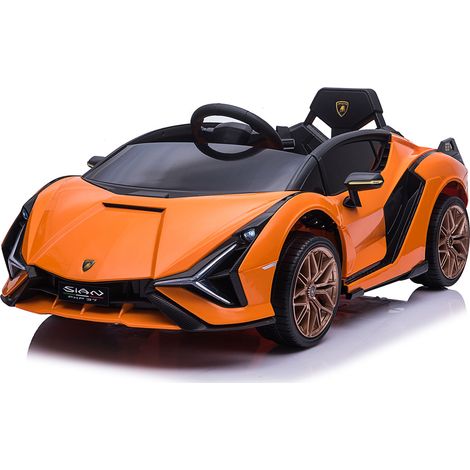 Macchina Elettrica per Bambini Licenza Ufficiale Lamborghini Sian 10,8V 5,4Ah Arancione