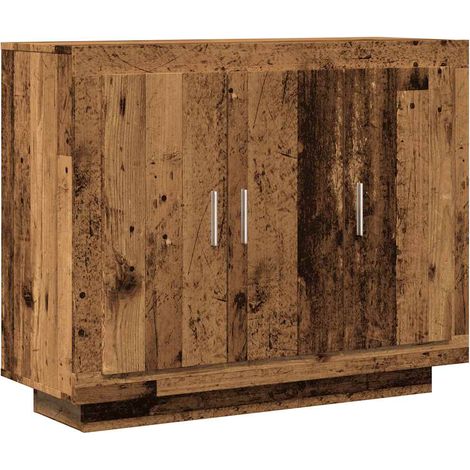 Maison Exclusive - Aparador de madera de ingeniería envejecida 92
