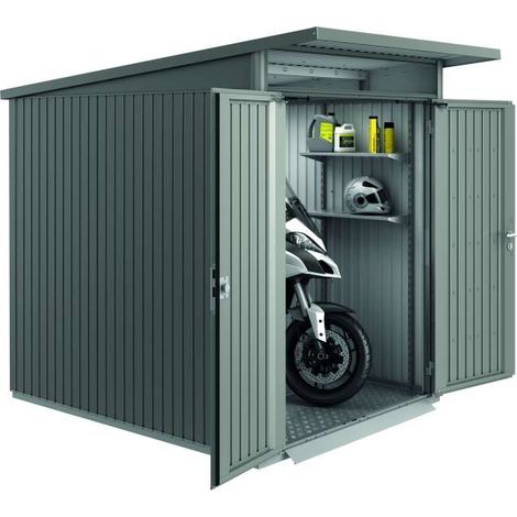 Casetta AvantGarde Misura A2 grigio quarzo metallizzato con porta standard