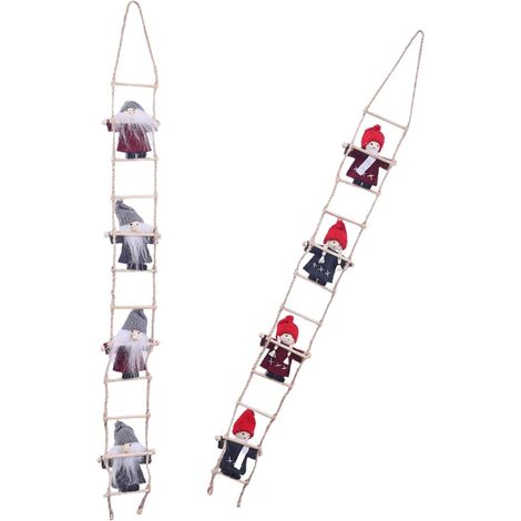 Lot de 2 décorations d'escalade en polyester durable pour escalier - Décoration d'intérieur à suspendre pour escalier (1/5)