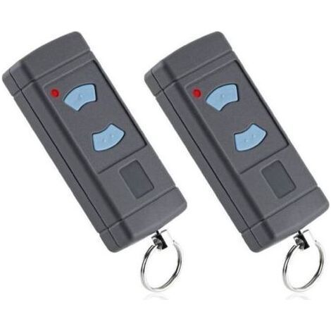 2 telecomandi per cancelli da garage 868 MHz per Hormann HSE2-868, HSM4-868, HS4-868, HS1-868, HSM2-868, compatibili con i motoriduttori per cancelli GARADOR Promatic. Pulsante blu universale. (1/4)