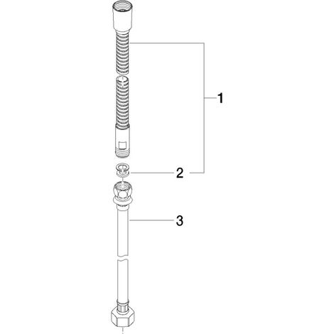 DORNBRACHT 28323970-39 Tuyau métallique Br. Série neutre