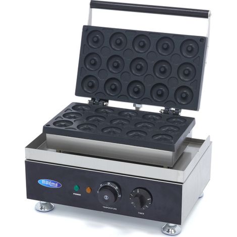 Machine à donuts - 15 mini donuts - Ø5cm - avec minuteur intégré - Maxima (1/5)